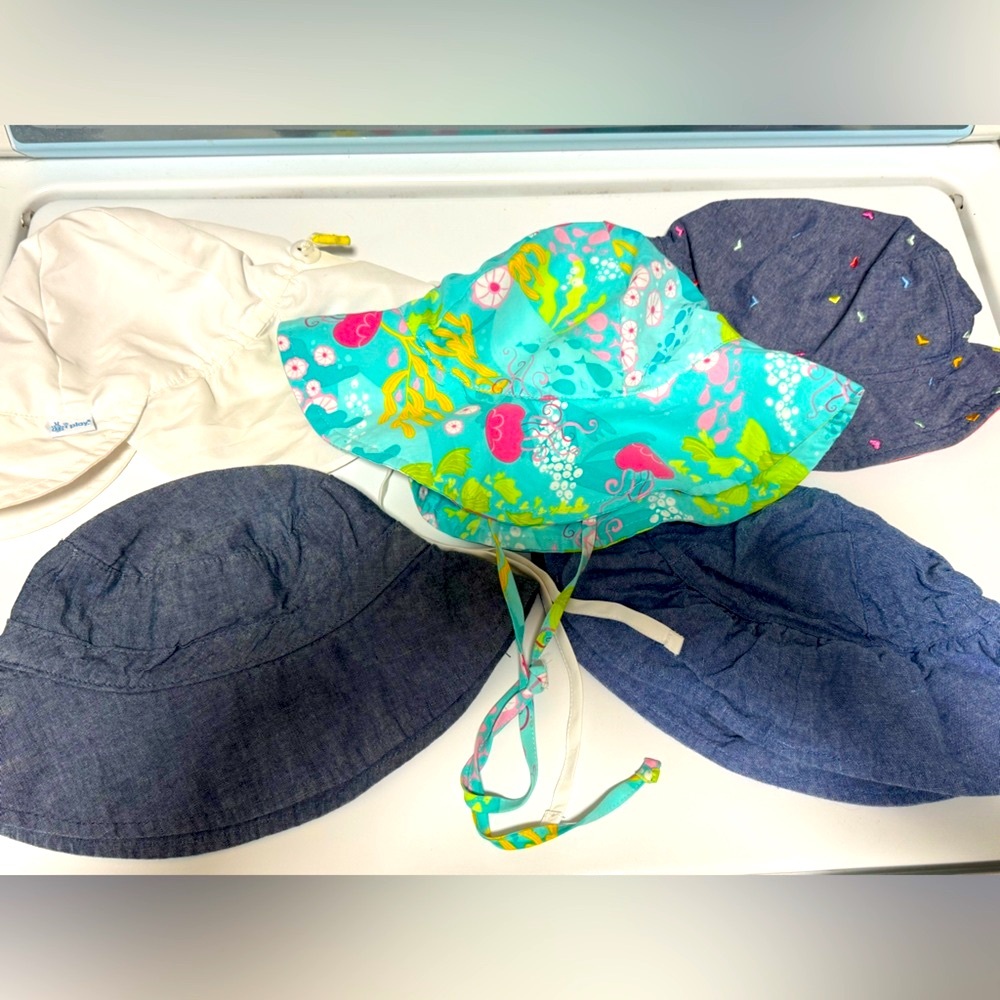 Hat Bundles / 5 Baby Sun Hats ☀️ (Variety of brands and sizes)